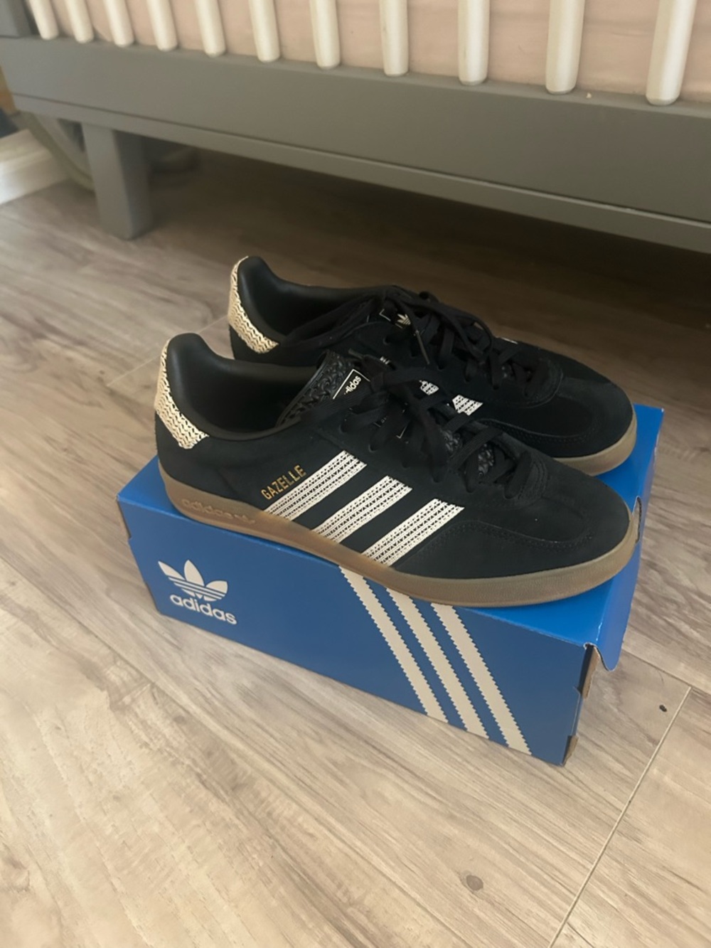 Adidas Gazelle Sneakers - Black, White & Gum